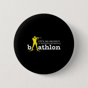 Biathlon Biathlete Skiing Shooting For Men Women K 2 Inch Round Button