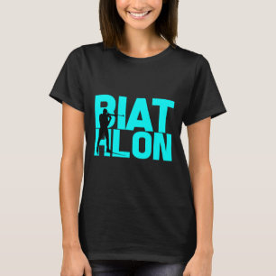 Biathlon Biathlete Skiing Shooting For Men Women K T-Shirt