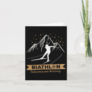 Biathlon Cross-country Skiing Biathlete Shooting Card