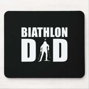 Biathlon Dad Biathlete Skiing Shooting Sport Biath Mouse Pad