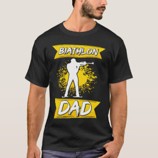Biathlon Dad  Winter Sports Biathlete Father Mount T-Shirt