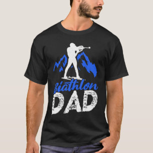 Biathlon Dad Winter Sports Snow Biathlete Cross Co T-Shirt
