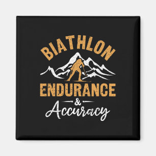 Biathlon Endurance Accuracy Biathlete Skiing Shoot Magnet