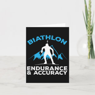 Biathlon Endurance Accuracy Cross Skiing Shooting Card