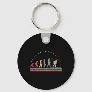 Biathlon Evolution Retro Ski Hob  Keychain
