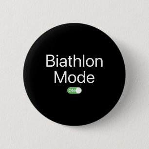 Biathlon Mode On Sports Athlete Smartphone Design  2 Inch Round Button