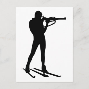 Biathlon Postcard