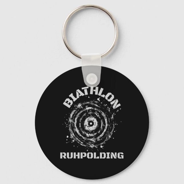 Biathlon Ruhpolding Target  Keychain (Front)