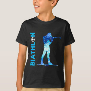 Biathlon Shooting And Skiing Winter Sports T-Shirt