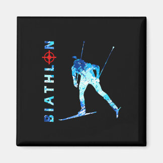 Biathlon Ski Shooting And Skiing Winter Sport  Magnet