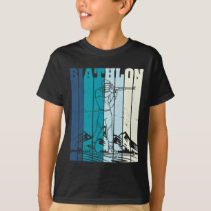 Biathlon Ski Skier Cross-country Ski Trail 12 T-Shirt