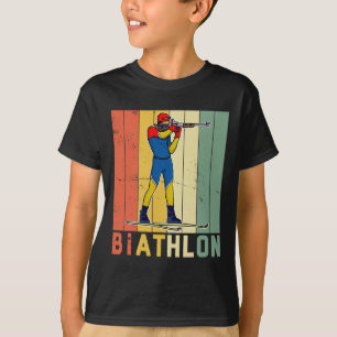 Biathlon Ski Skier Cross-country Ski Trail 3 T-Shirt