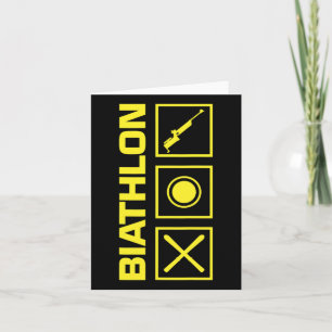 Biathlon Ski Skier Winter Sports Cross-country Ski Card
