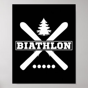 Biathlon Ski Skier Winter Sports Cross-country Ski Poster