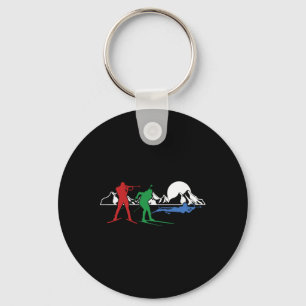 Biathlon Ski Winter Sports Cross Country Skiing Sn Keychain