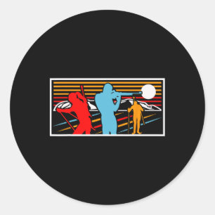 Biathlon Ski Winter Sports Skiing Athlete Biathlet Classic Round Sticker