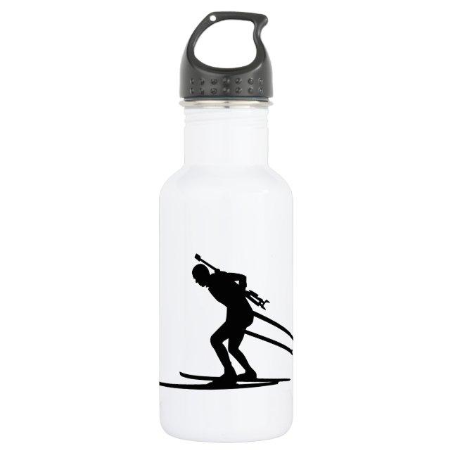 Biathlon skiing 532 ml water bottle (Front)