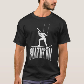 Biathlon sport winter sports snow biathlete winter T-Shirt