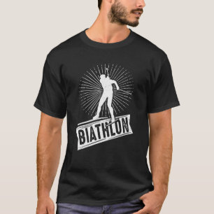 Biathlon sport winter sports snow biathlete winter T-Shirt