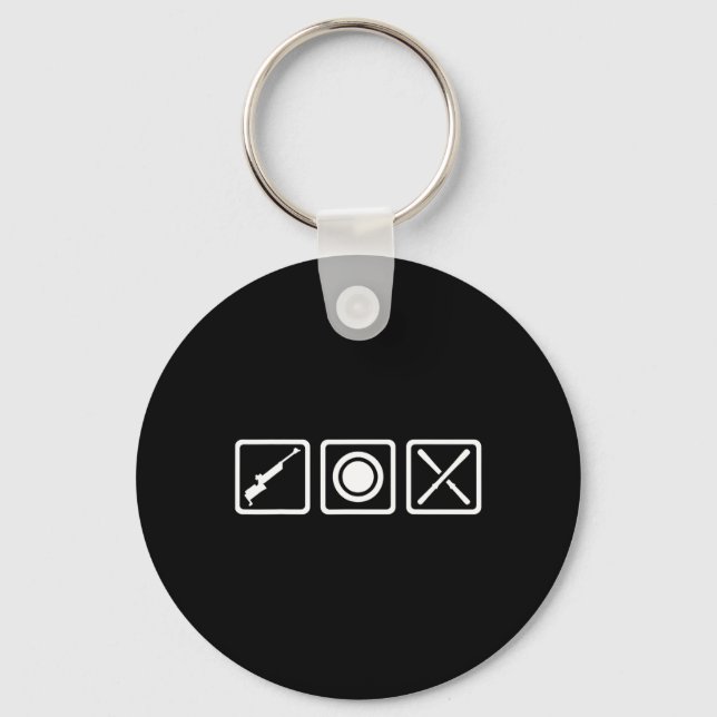 Biathlon Symbols  Keychain (Front)