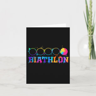 Biathlon Target Shooting Stand Gift  Card