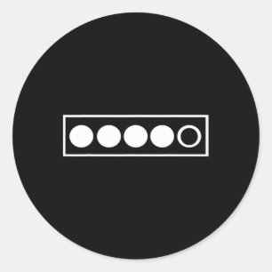 Biathlon Target Skiing Competition Biathlete Shoot Classic Round Sticker