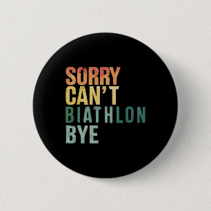 Biathlon Winter Sport Skiing Riffle Shooting Biath 2 Inch Round Button