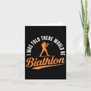 Biathlon Winter Sport Skiing Riffle Shooting Biath Card