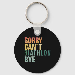 Biathlon Winter Sport Skiing Riffle Shooting Biath Keychain