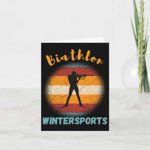 Biathlon Winter Sports Cross-country Skiing Rifle  Card