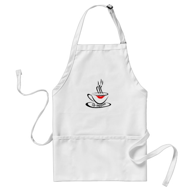 Bib Apron with Three Pockets (Front)