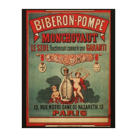 Biberon-Pompe Monchovaut Wood Print