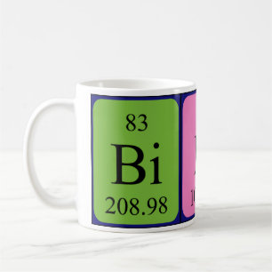 Bibi periodic table name mug