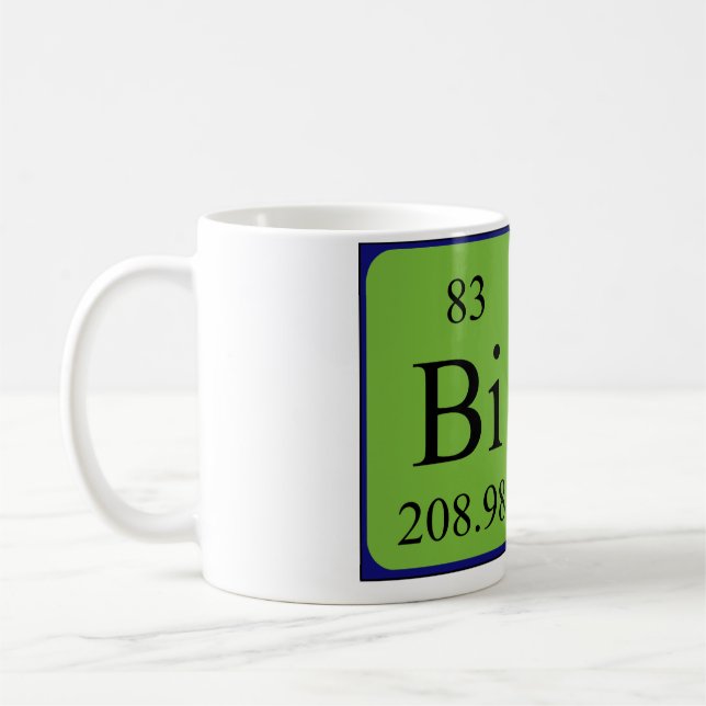 Bibi periodic table name mug (Left)