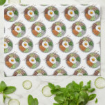 Bibimbap Korean Food Cooking Cuisine Rice Egg Dish Kitchen Towel<br><div class="desc">Design features an original illustration of bibimbap (bi bim bap) a Korean dish consisting of rice, egg, namul (vegetables), meat, and gochujang (chili paste). A culinary staple in Korea, including the Jinju, Jeonju, and Tongyeong variations popular in South Korean cuisine. Ideal for any chef, foodie, home cook, or fan of...</div>