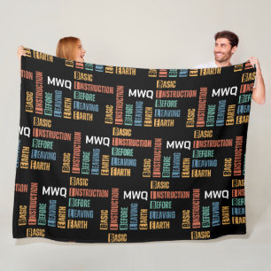 BIBLE Basic Instruction Before Leaving Earth  Fleece Blanket