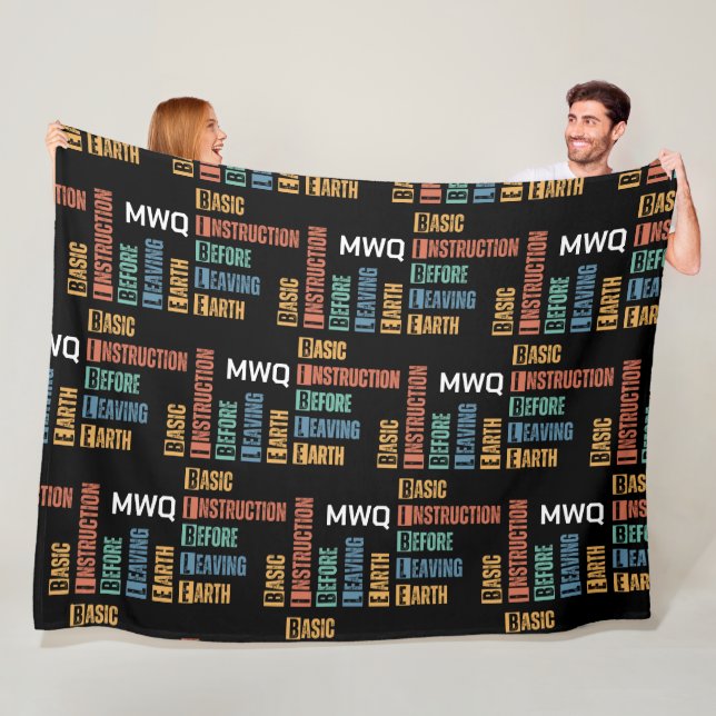 BIBLE Basic Instruction Before Leaving Earth  Fleece Blanket (In Situ)