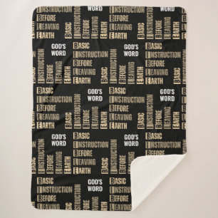 BIBLE Basic Instruction Before Leaving Earth  Sherpa Blanket