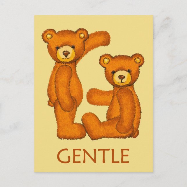 Bible Bears ~ Gentle Scripture Postcard (Front)