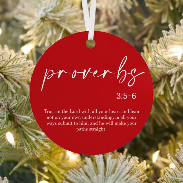 Bible de Noël Verse Ornement métallique (Insitu)