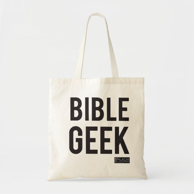 Bible Geek Tote Bag (Front)