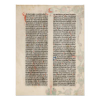 Bible Gutenberg page 2 Poster