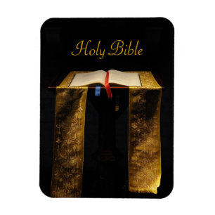 Bible in church magnet