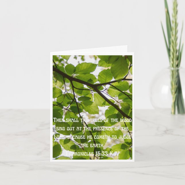 Bible inspirational quote card (Front)