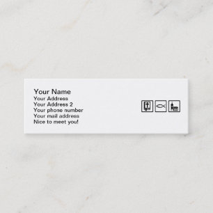 Bible jesus fish church mini business card
