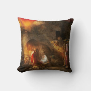 Bible - Jesus - Seeking the Christ child 1920 Throw Pillow