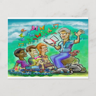 Bible Lesson for Children's Sunday School Class Postcard