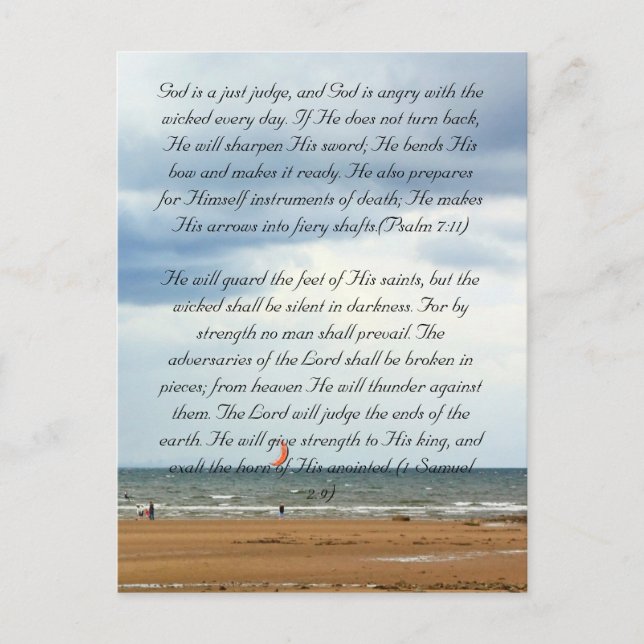 Bible passage, the seaside postcard (Front)