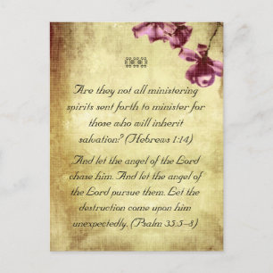 Bible passages anges carte postale