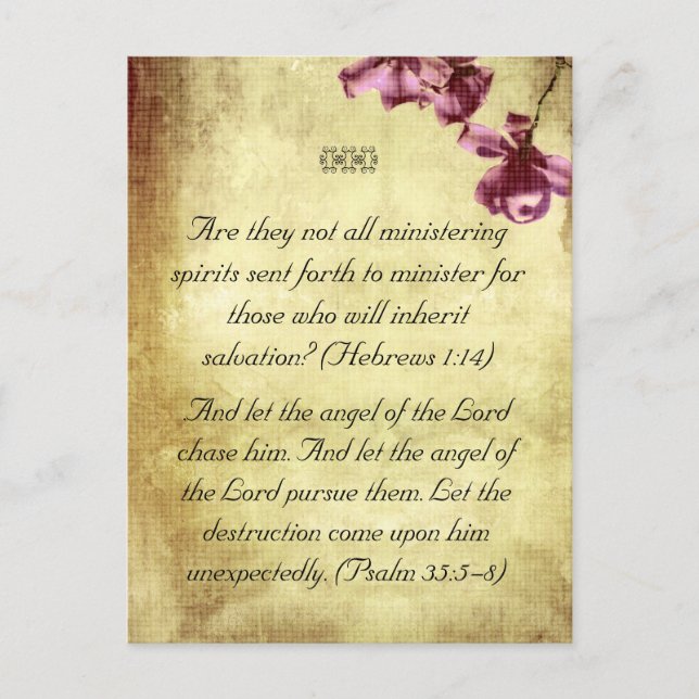 Bible passages anges carte postale (Devant)